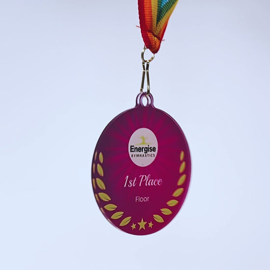 video of acrylic medal 