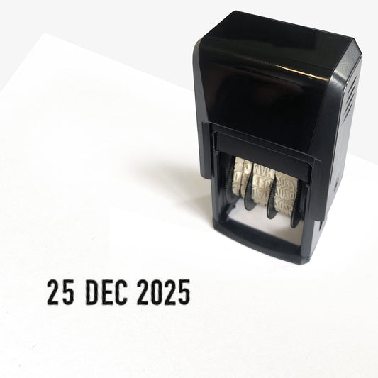 Date Stamper - 20mm - Black