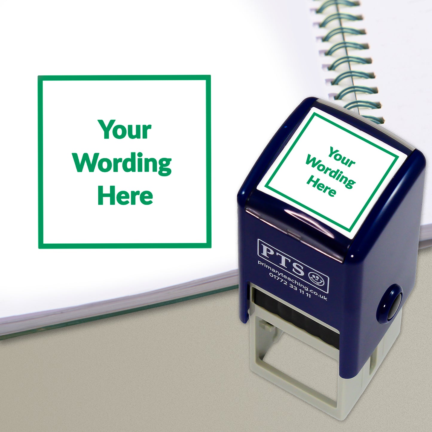 Personalised Text Box Stamper - 25mm