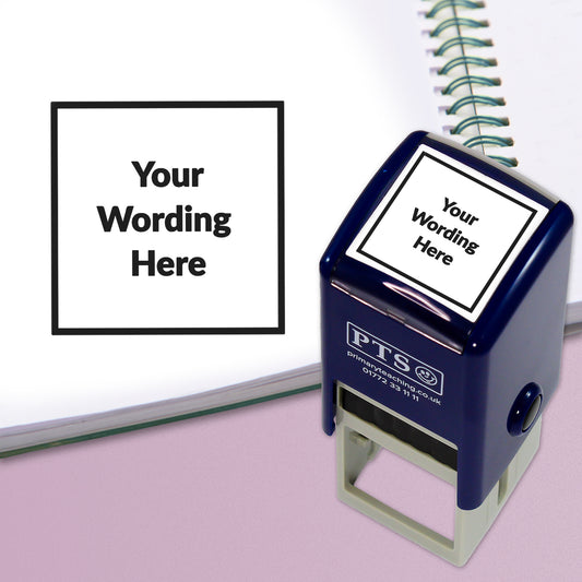 Personalised Text Box Stamper - 25mm