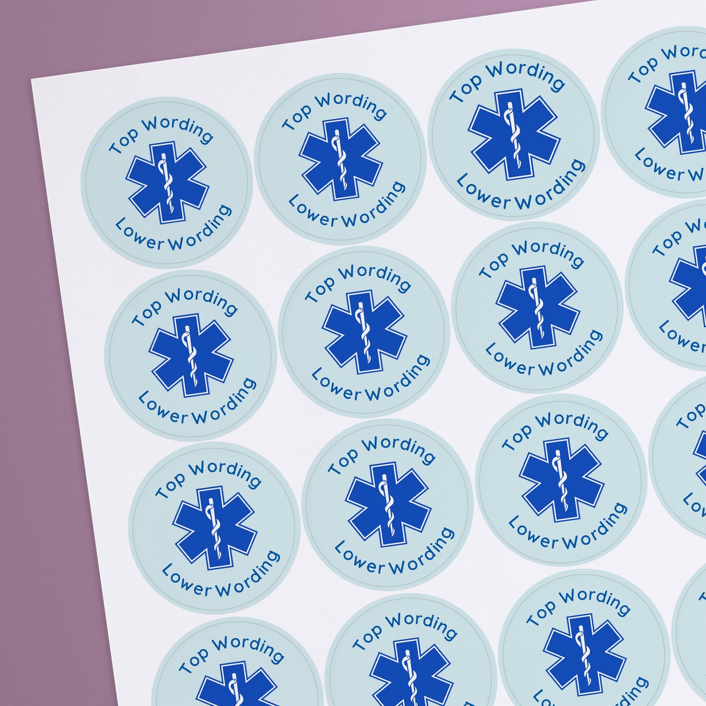 35 Design Your Own Stickers for Paramedics - 37mm