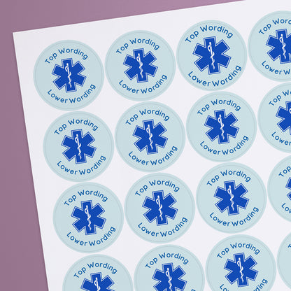 35 Design Your Own Stickers for Paramedics - 37mm