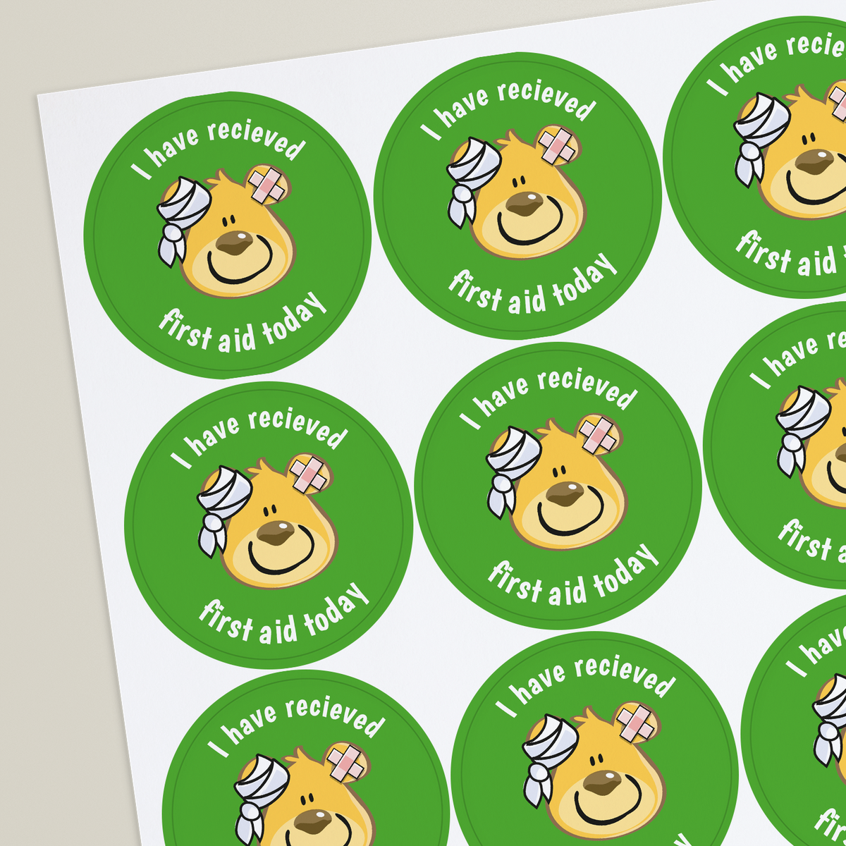 First Aid Draw Sticker Design Your Own First Aid Stickers | 45mm | PTS Personalised