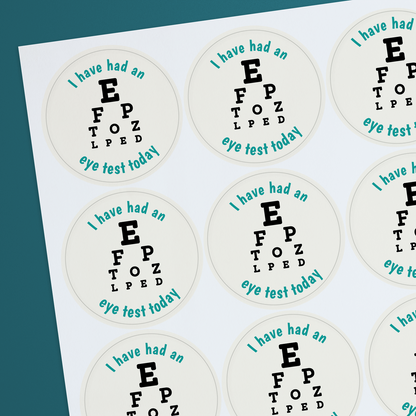 20 Design Your Own Stickers for Opticians - 45mm